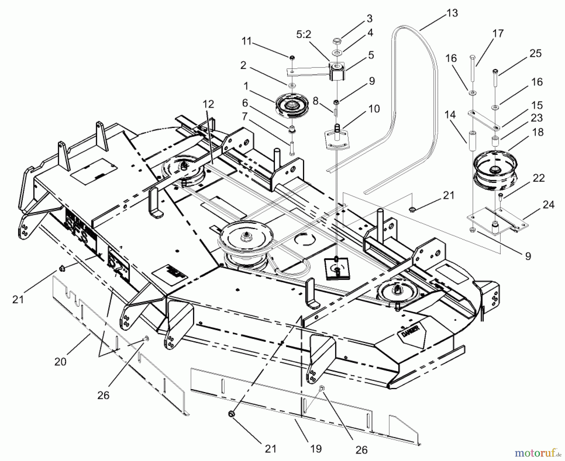  Zerto-Turn Mäher 74213 (Z287L) - Toro Z Master Mower, 62