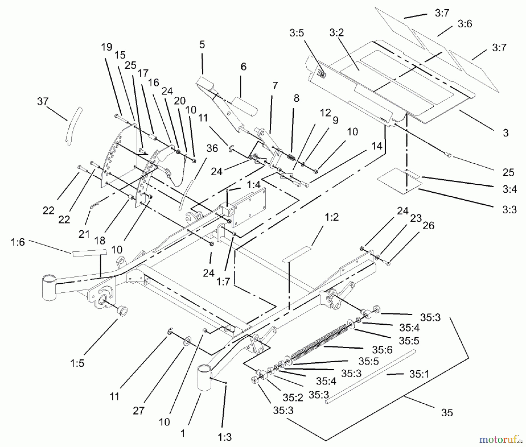  Zerto-Turn Mäher 74236 (Z287L) - Toro Z Master Mower, 62