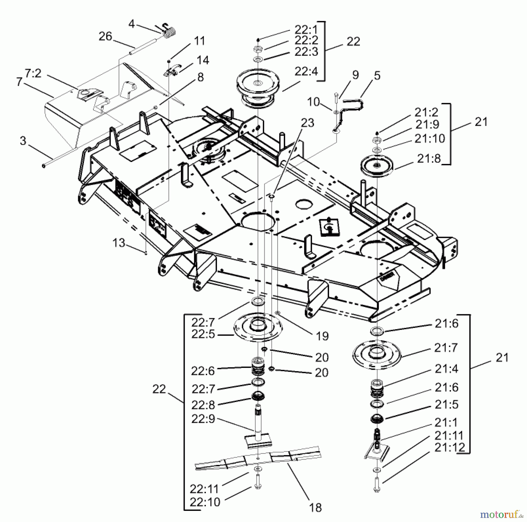  Zerto-Turn Mäher 74213 (Z287L) - Toro Z Master Mower, 62