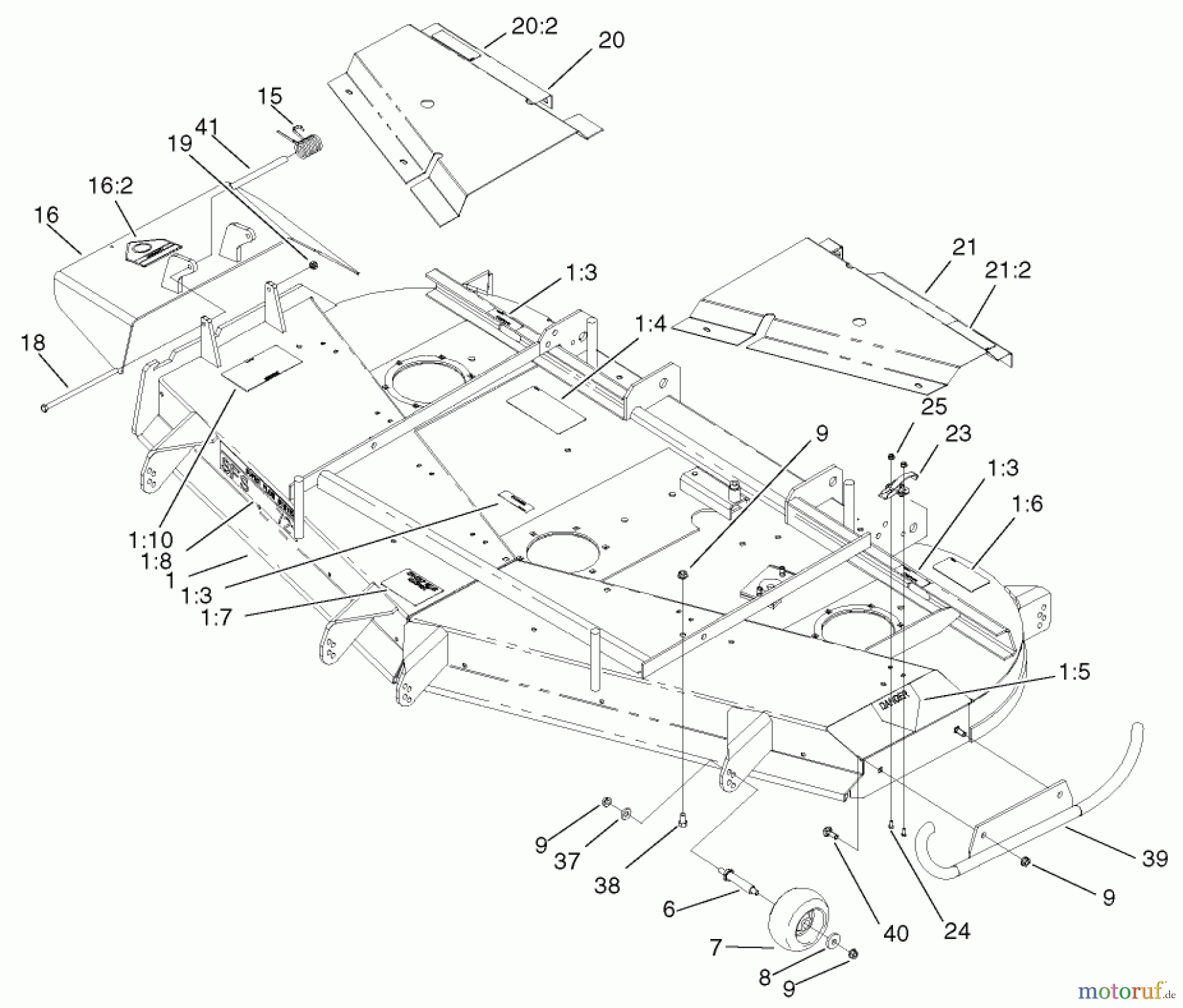  Zerto-Turn Mäher 74214 (Z287L) - Toro Z Master Mower, 72