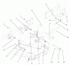 Zerto-Turn Mäher 74214 (Z287L) - Toro Z Master Mower, 72" SFS Side Discharge Deck (SN: 210000001 - 210999999) (2001) Ersatzteile FRAME AND DECK ASSEMBLY