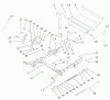 Zerto-Turn Mäher 74214 (Z287L) - Toro Z Master Mower, 72" SFS Side Discharge Deck (SN: 210000001 - 210999999) (2001) Ersatzteile FRONT FRAME ASSEMBLY