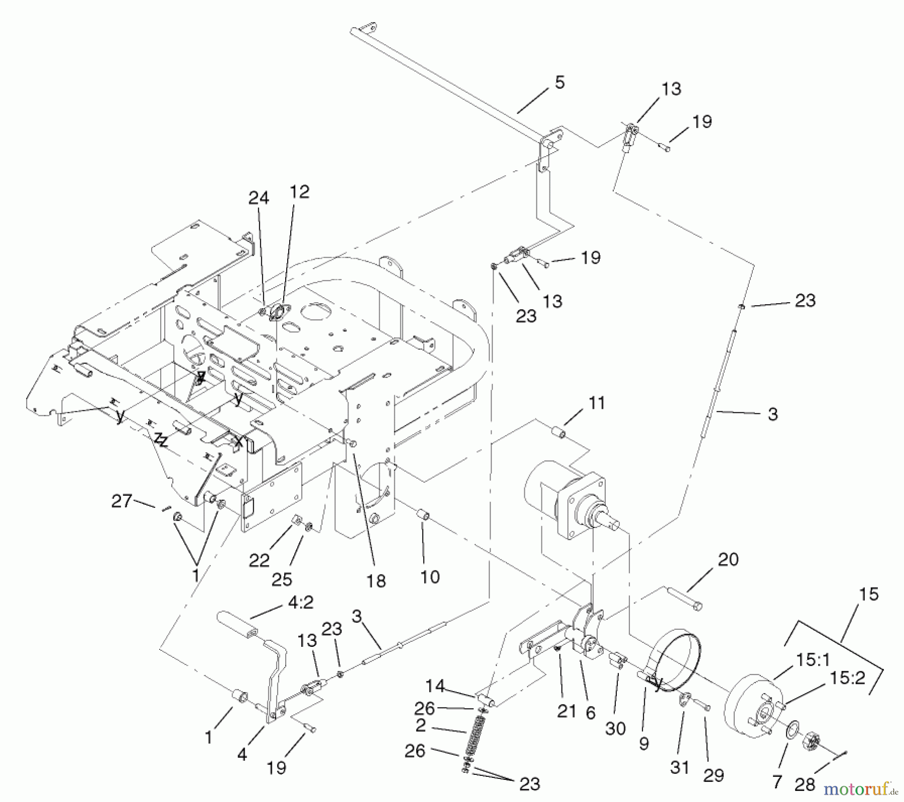  Zerto-Turn Mäher 74214 (Z287L) - Toro Z Master Mower, 72