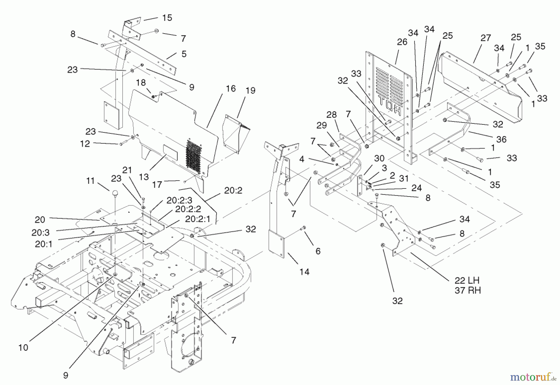  Zerto-Turn Mäher 74214 (Z287L) - Toro Z Master Mower, 72