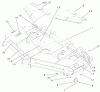 Zerto-Turn Mäher 74218 (Z256) - Toro Z Master Mower, 62" SFS Side Discharge Deck (SN: 200000001 - 200999999) (2000) Ersatzteile DECK, DEFLECTOR AND ROLLER ASSEMBLY