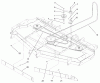 Zerto-Turn Mäher 74219 (Z256) - Toro Z Master Mower, 72" SFS Side Discharge Deck (SN: 200000001 - 200999999) (2000) Ersatzteile BELTS AND IDLER ARM ASSEMBLY