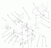 Zerto-Turn Mäher 74225 (Z253) - Toro Z Master Mower, 62" SFS Side Discharge Deck (SN: 210000001 - 210002100) (2001) Ersatzteile FRAME AND DECK ASSEMBLY