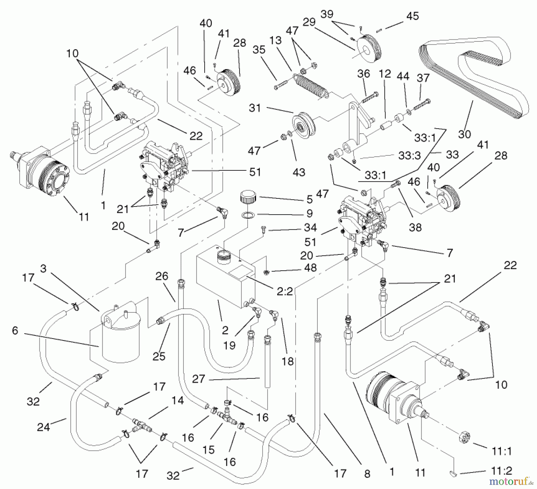  Zerto-Turn Mäher 74225 (Z253) - Toro Z Master Mower, 62