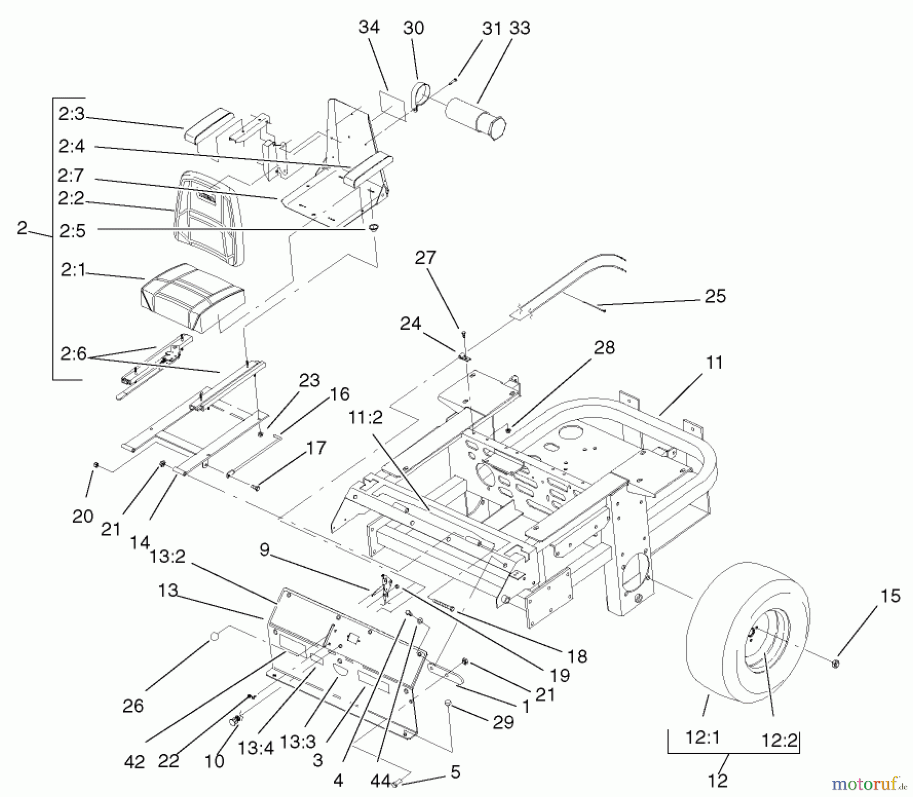  Zerto-Turn Mäher 74225 (Z253) - Toro Z Master Mower, 62