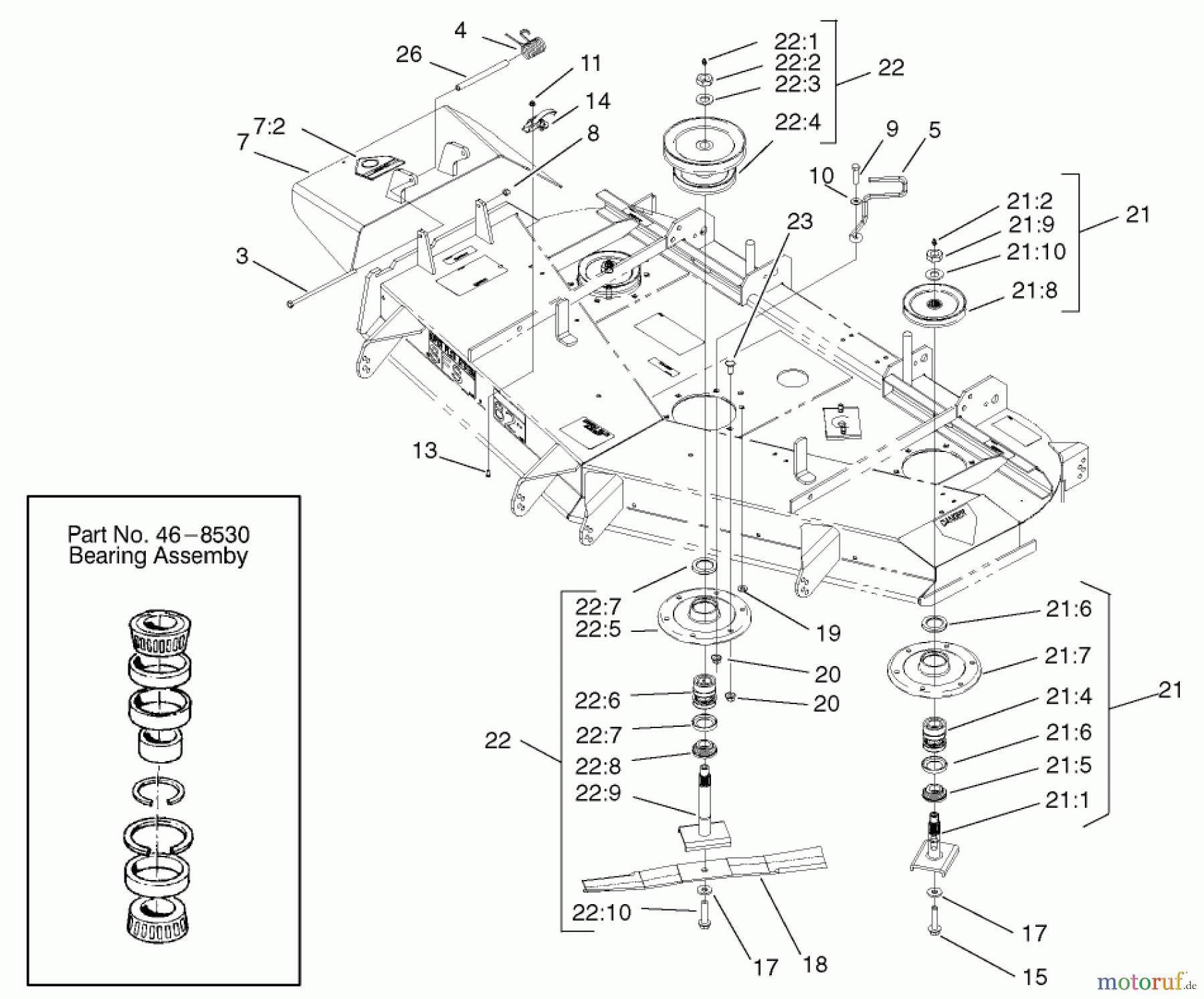  Zerto-Turn Mäher 74225 (Z253) - Toro Z Master Mower, 62