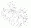 Zerto-Turn Mäher 74225 (Z253) - Toro Z Master Mower, 62" SFS Side Discharge Deck (SN: 230000001 - 230006000) (2003) Ersatzteile DECK, DEFLECTOR AND ROLLER ASSEMBLY
