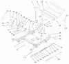 Zerto-Turn Mäher 74226 (Z255) - Toro Z Master Mower, 62" SFS Side Discharge Deck (SN: 210000001 - 210002100) (2001) Ersatzteile FRONT FRAME ASSEMBLY