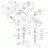 Zerto-Turn Mäher 74226 (Z255) - Toro Z Master Mower, 62" SFS Side Discharge Deck (SN: 210000001 - 210002100) (2001) Ersatzteile SPINDLE AND PULLEY ASSEMBLY