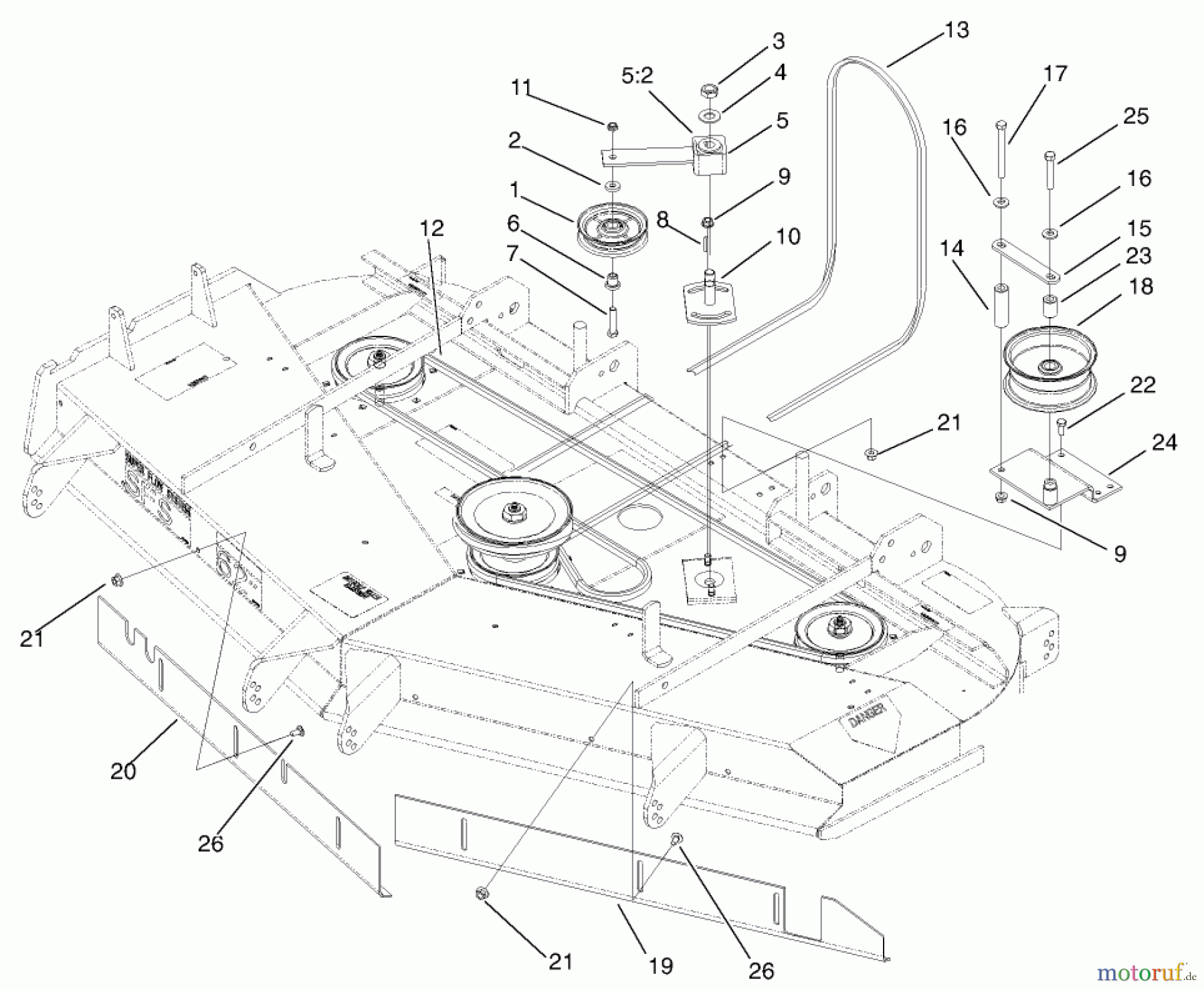  Zerto-Turn Mäher 74226 (Z255) - Toro Z Master Mower, 62