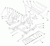 Zerto-Turn Mäher 74226 (Z255) - Toro Z Master Mower, 62" SFS Side Discharge Deck (SN: 210002101 - 210999999) (2001) Ersatzteile FRONT FRAME ASSEMBLY