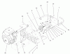 Zerto-Turn Mäher 74226 (Z255) - Toro Z Master Mower, 62" SFS Side Discharge Deck (SN: 220000001 - 220999999) (2002) Ersatzteile ENGINE AND CLUTCH ASSEMBLY