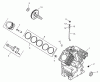 Zerto-Turn Mäher 74226 (Z255) - Toro Z Master Mower, 62" SFS Side Discharge Deck (SN: 220000001 - 220999999) (2002) Ersatzteile GROUP 2-CRANKCASE ASSEMBLY KOHLER CH25S-68695