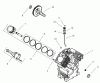 Zerto-Turn Mäher 74228 (Z255) - Toro Z Master Mower, 52" SFS Side Discharge Deck (SN: 210000001 - 210999999) (2001) Ersatzteile CRANKCASE ASSEMBLY (ENGINE: KOHLER CH25S PS-68606)