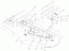 Zerto-Turn Mäher 74228 (Z255) - Toro Z Master Mower, 52" SFS Side Discharge Deck (SN: 210000001 - 210999999) (2001) Ersatzteile DECK, BELTS AND IDLER ARM ASSEMBLY