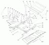 Zerto-Turn Mäher 74228 (Z255) - Toro Z Master Mower, 52" SFS Side Discharge Deck (SN: 210000001 - 210999999) (2001) Ersatzteile FRONT FRAME ASSEMBLY