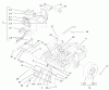 Zerto-Turn Mäher 74228 (Z255) - Toro Z Master Mower, 52" SFS Side Discharge Deck (SN: 210000001 - 210999999) (2001) Ersatzteile REAR FRAME AND WHEEL ASSEMBLY