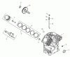 Zerto-Turn Mäher 74228 (Z255) - Toro Z Master Mower, 52" SFS Side Discharge Deck (SN: 220000001 - 220999999) (2002) Ersatzteile GROUP 2-CRANKCASE ASSEMBLY KOHLER CH25S-68695