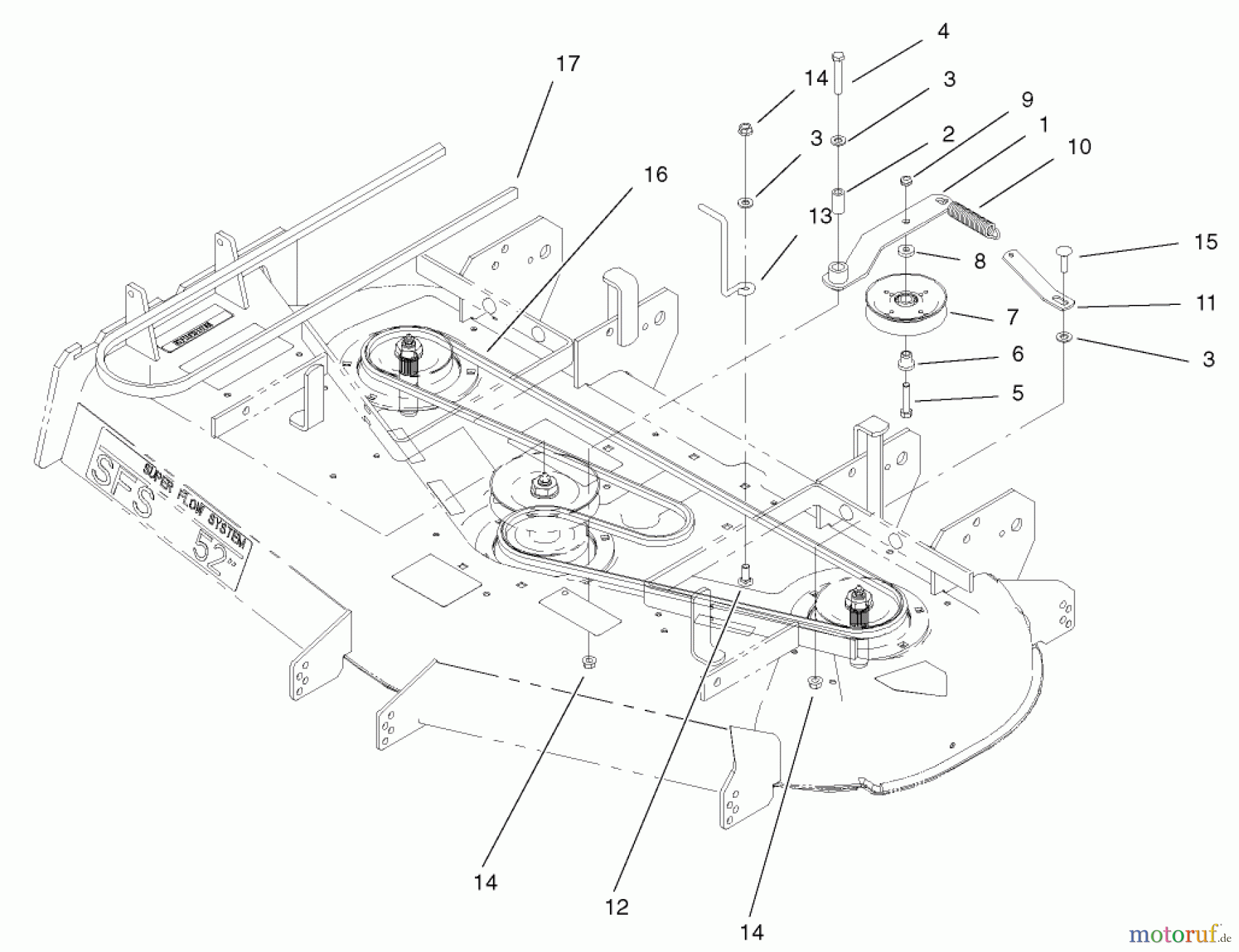  Zerto-Turn Mäher 74230 (Z257) - Toro Z Master Mower, 52