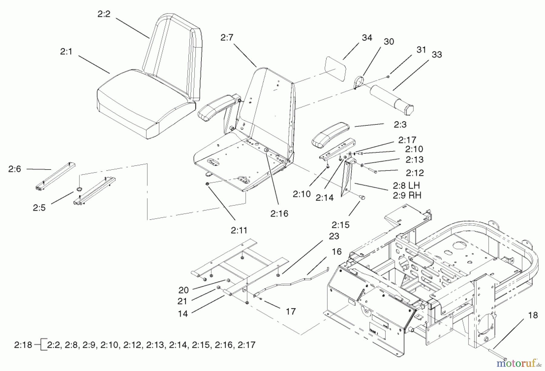  Zerto-Turn Mäher 74230 (Z257) - Toro Z Master Mower, 52