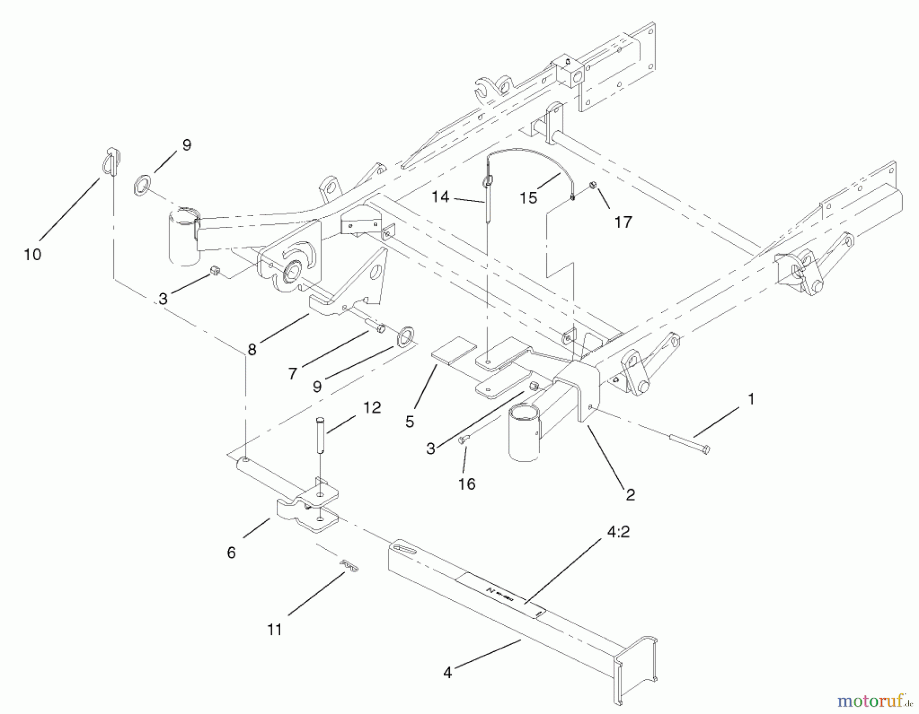  Zerto-Turn Mäher 74230 (Z257) - Toro Z Master Mower, 52