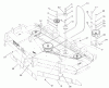 Zerto-Turn Mäher 74231 (Z257) - Toro Z Master Mower, 62" SFS Side Discharge Deck (SN: 230000001 - 230006000) (2003) Ersatzteile BELT AND IDLER ARM ASSEMBLY