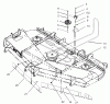 Zerto-Turn Mäher 74232 (Z257) - Toro Z Master Mower, 72" SFS Side Discharge Deck (SN: 230006001 - 230999999) (2003) Ersatzteile BELT AND IDLER ARM ASSEMBLY