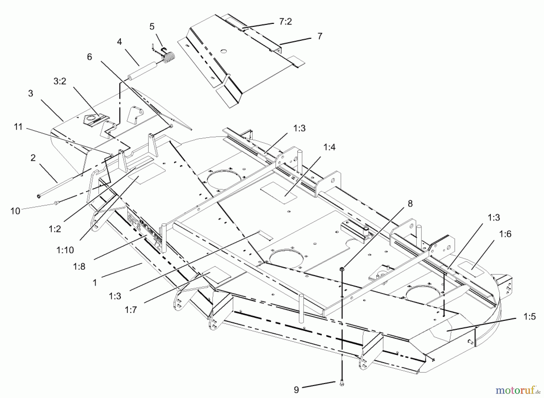  Zerto-Turn Mäher 74232 (Z257) - Toro Z Master Mower, 72