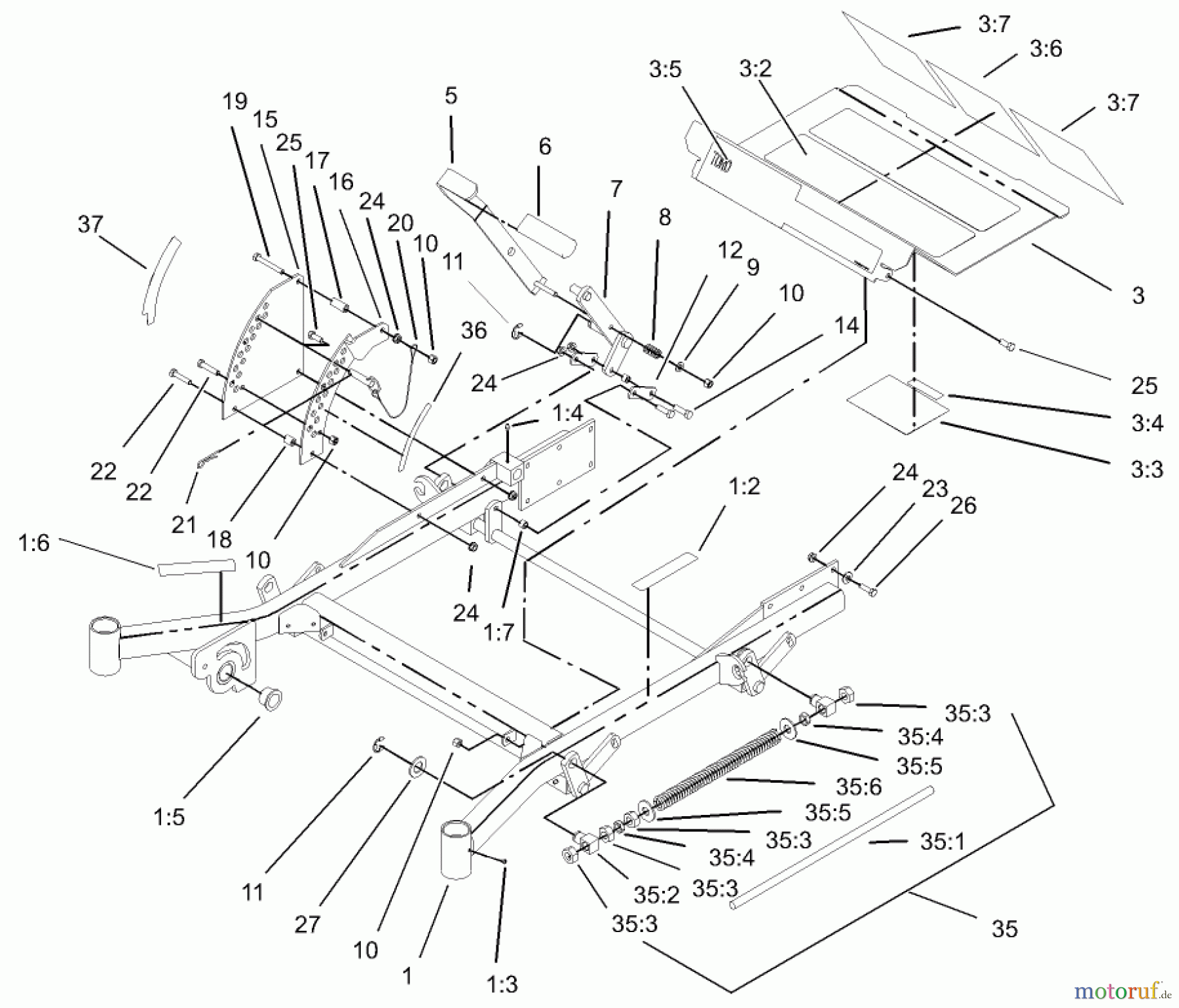  Zerto-Turn Mäher 74232 (Z257) - Toro Z Master Mower, 72