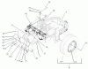 Zerto-Turn Mäher 74232 (Z257) - Toro Z Master Mower, 72" SFS Side Discharge Deck (SN: 230006001 - 230999999) (2003) Ersatzteile REAR FRAME AND WHEEL ASSEMBLY