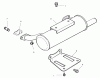 Zerto-Turn Mäher 74233 (Z200) - Toro Z Master Mower, 52" SFS Side Discharge Deck (SN: 220000001 - 220999999) (2002) Ersatzteile GROUP 11-EXHAUST ASSEMBLY KOHLER CH20S-64670