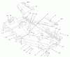 Zerto-Turn Mäher 74234 (Z255) - Toro Z Master Mower, 62" SFS Side Discharge Deck (SN: 220000001 - 220999999) (2002) Ersatzteile DECK, DEFLECTOR AND ROLLER ASSEMBLY