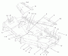 Zerto-Turn Mäher 74234 (Z255) - Toro Z Master Mower, 62" SFS Side Discharge Deck (SN: 230000001 - 230006000) (2003) Ersatzteile DECK, DEFLECTOR AND ROLLER ASSEMBLY