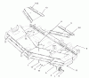 Zerto-Turn Mäher 74234 (Z255) - Toro Z Master Mower, 62" SFS Side Discharge Deck (SN: 230006001 - 230999999) (2003) Ersatzteile DECK AND WHEEL GAGE ASSEMBLY