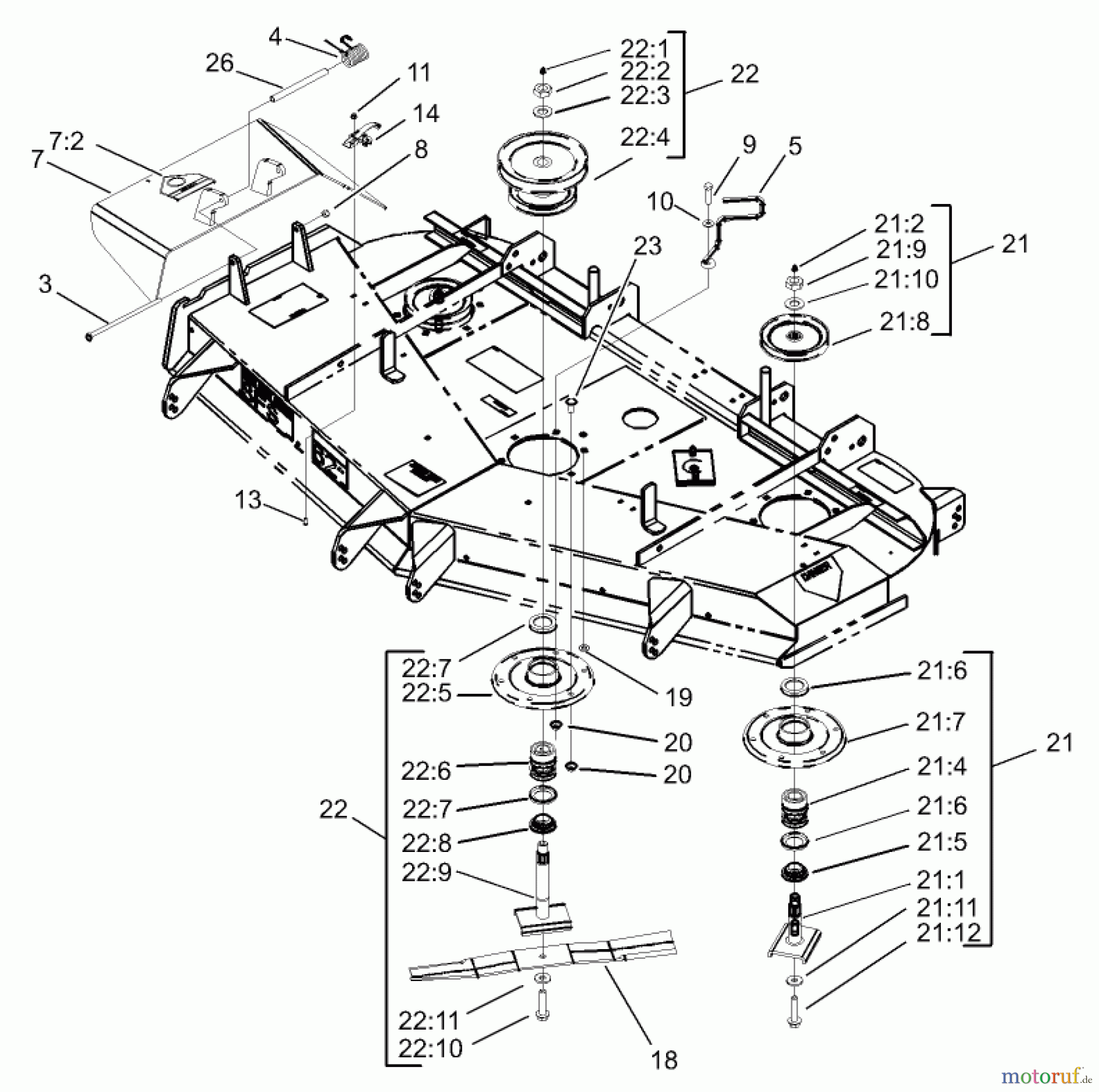  Zerto-Turn Mäher 74234 (Z255) - Toro Z Master Mower, 62