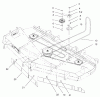 Zerto-Turn Mäher 74235 (Z255) - Toro Z Master Mower, 72" SFS Side Discharge Deck (SN: 220000001 - 220999999) (2002) Ersatzteile BELT AND IDLER ARM ASSEMBLY