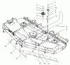 Zerto-Turn Mäher 74235 (Z255) - Toro Z Master Mower, 72" SFS Side Discharge Deck (SN: 230000001 - 230999999) (2003) Ersatzteile BELT AND IDLER ARM ASSEMBLY