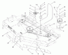 Zerto-Turn Mäher 74236 (Z287L) - Toro Z Master Mower, 62" SFS Side Discharge Deck (SN: 220000001 - 220999999) (2002) Ersatzteile BELT AND IDLER ARM ASSEMBLY