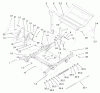 Zerto-Turn Mäher 74236 (Z287L) - Toro Z Master Mower, 62" SFS Side Discharge Deck (SN: 220000001 - 220999999) (2002) Ersatzteile FRONT FRAME ASSEMBLY