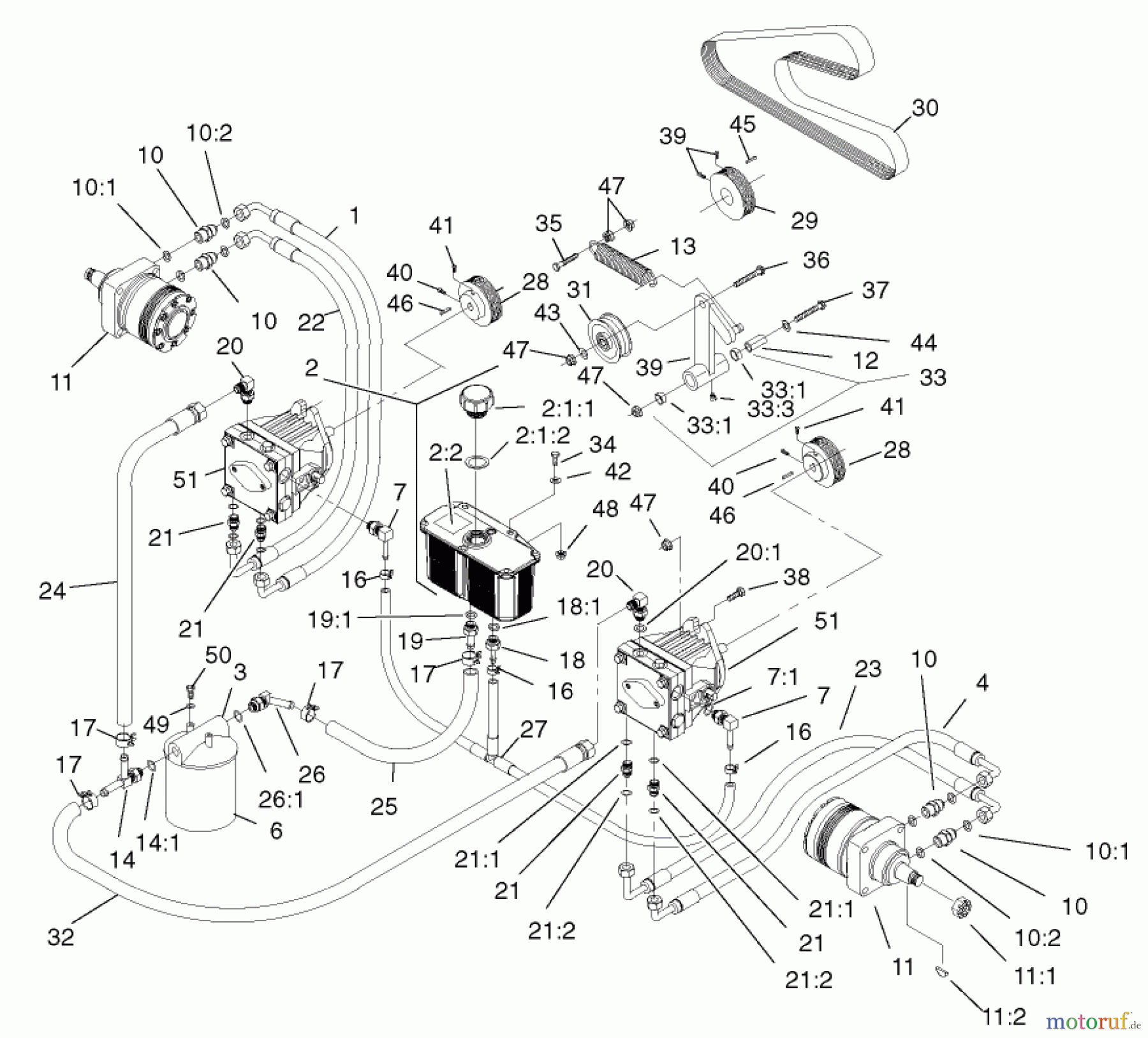  Zerto-Turn Mäher 74236 (Z287L) - Toro Z Master Mower, 62