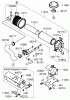 Zerto-Turn Mäher 74237 (Z528) - Toro Z Master Mower, 52" 7-Gauge Side Discharge Deck (SN: 270000001 - 270999999) (2007) Ersatzteile AIR FILTER AND MUFFLER ASSEMBLY KAWASAKI FH770D-AS05