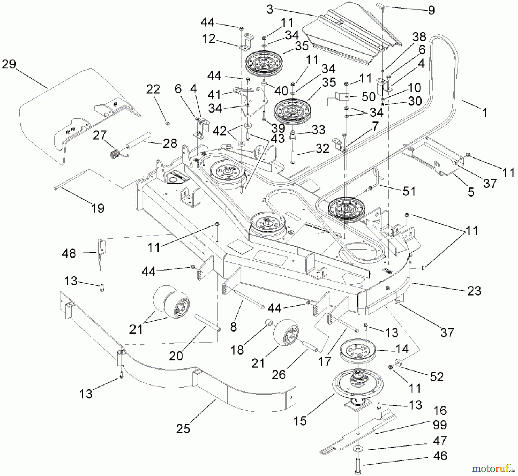  Zerto-Turn Mäher 74237 (Z528) - Toro Z Master Mower, 52