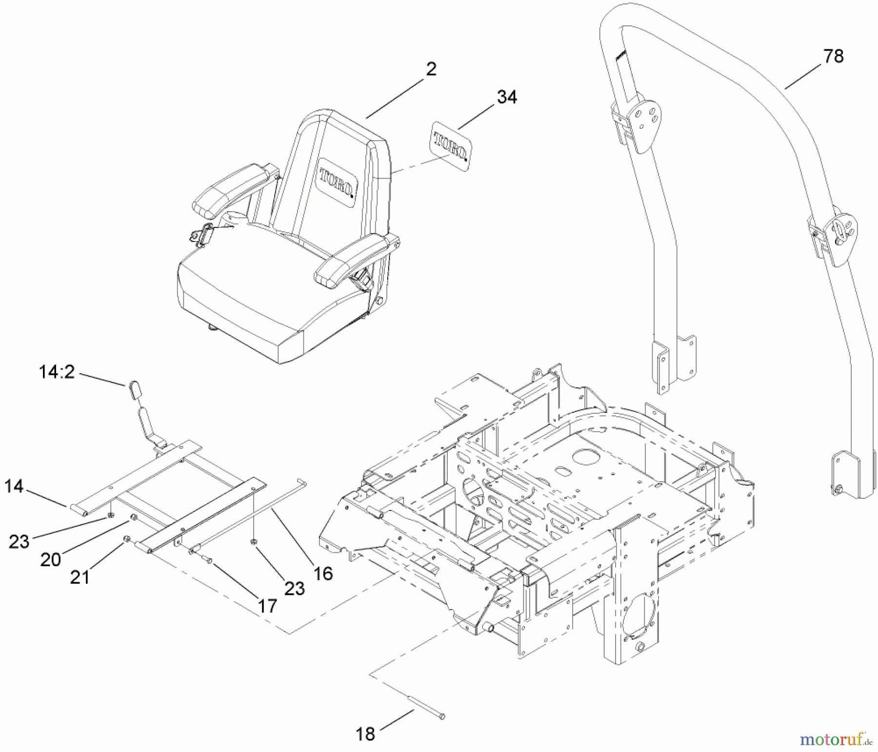  Zerto-Turn Mäher 74237CP (Z500) - Toro Z Master Mower, 52