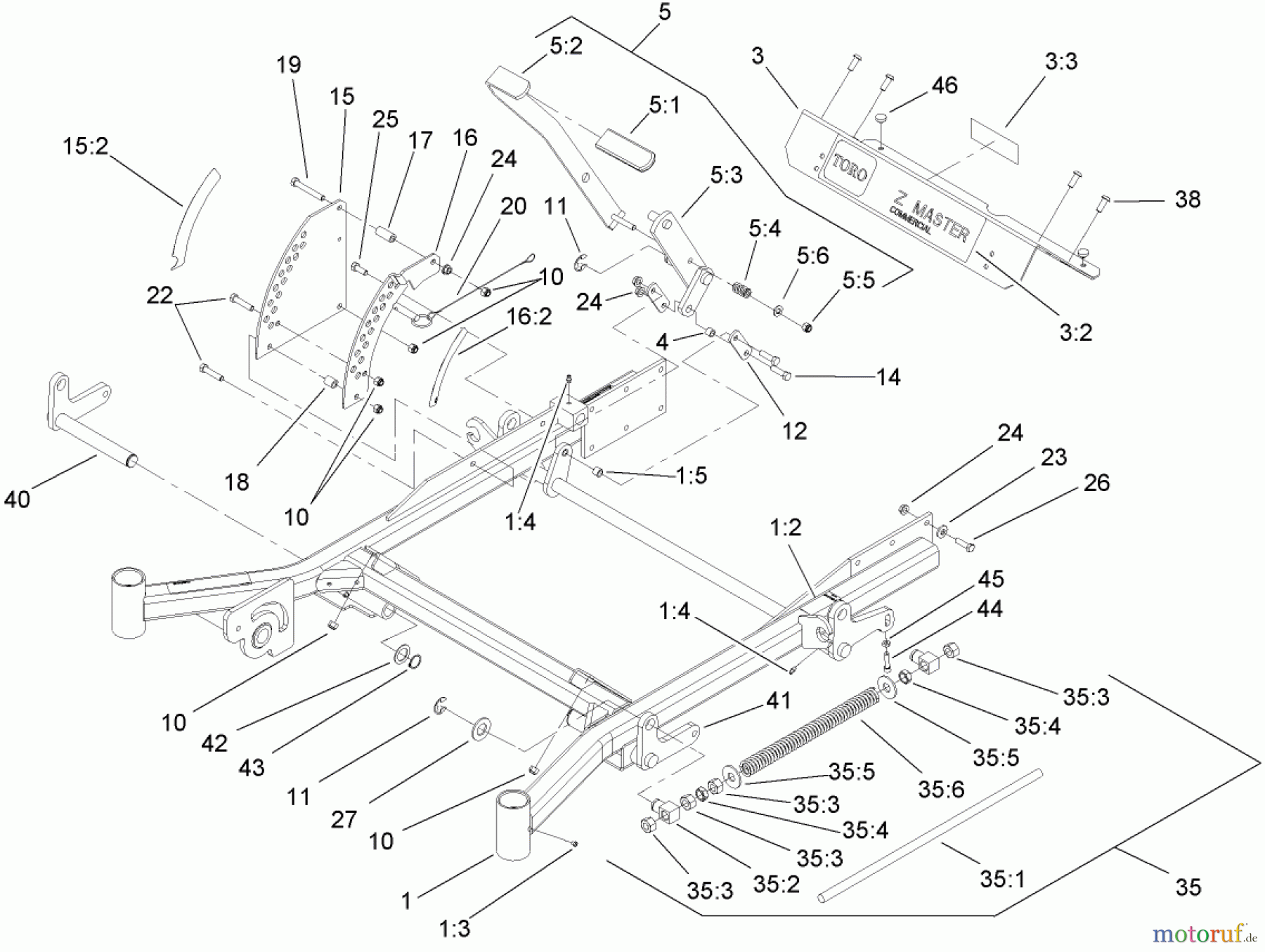  Zerto-Turn Mäher 74237CP (Z528) - Toro Z Master Mower, 52