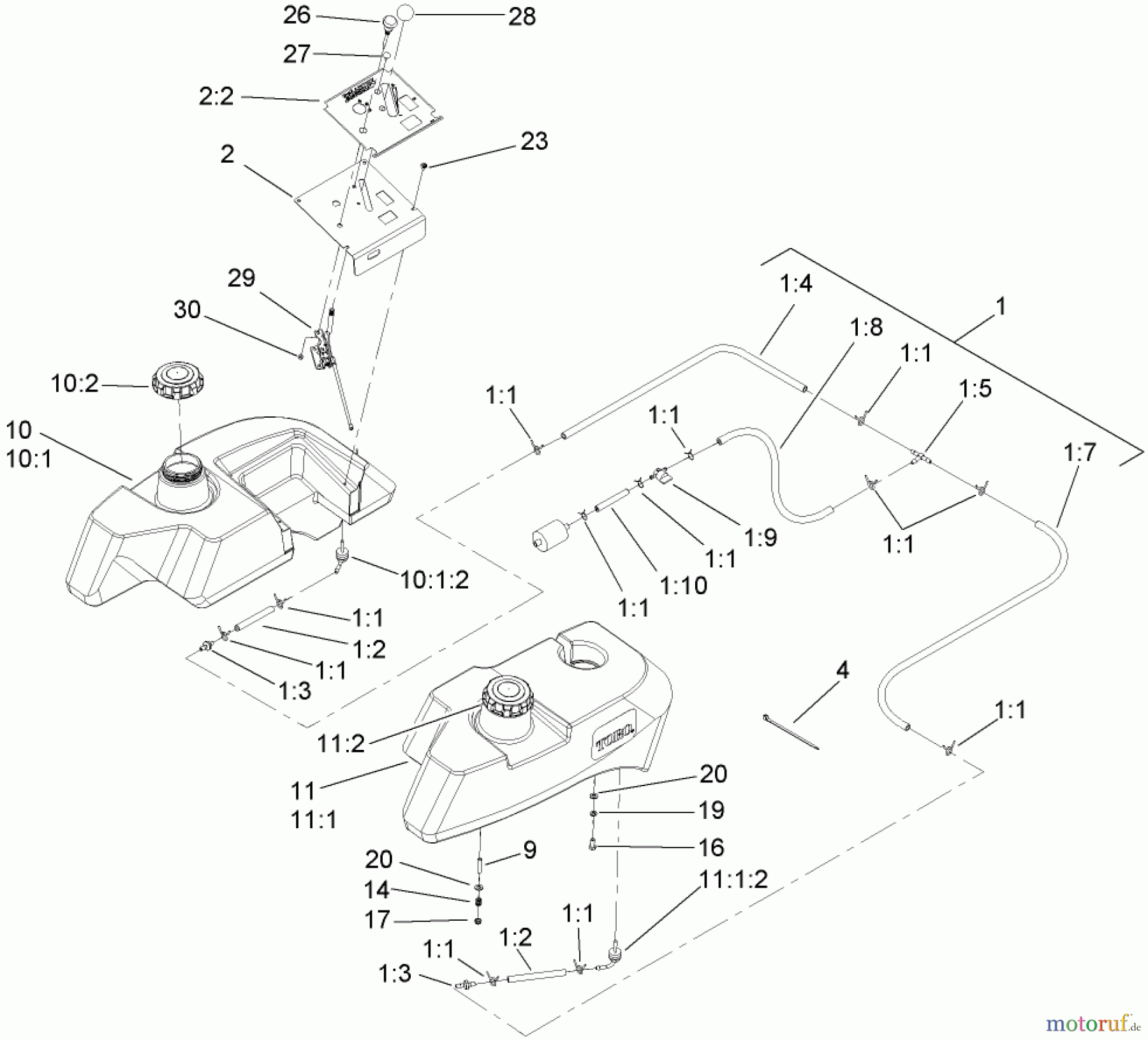  Zerto-Turn Mäher 74237CP (Z528) - Toro Z Master Mower, 52