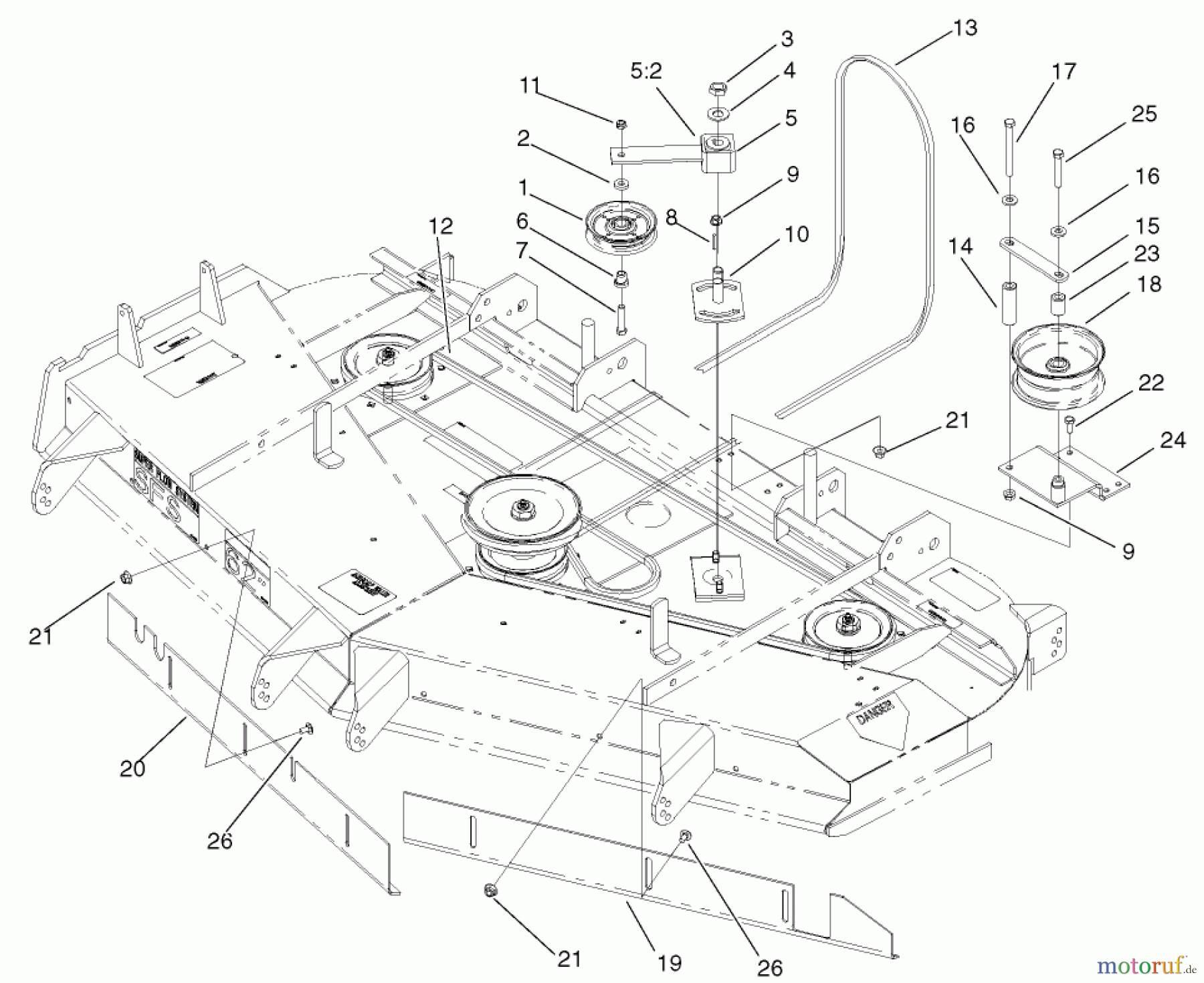  Zerto-Turn Mäher 74240 (Z286E) - Toro Z Master Mower, 62